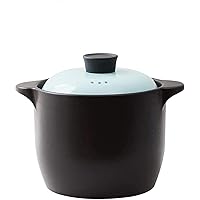 Kitchen Pot Stew Pot Stew Potes with Lids - Casserole Stew Pot Open Flame Ceramic Pot Soup Household High Temperature Resistance Large Capacity (Size : 2.5L) (Size : 2.5L)