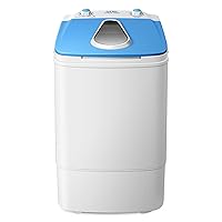 Portable Large-Capacity Semi-Automatic Mini Washing Machine, Compact Single-Barrel Washer 3.8 Kg Washing Capacity, with Timing Function,Blue