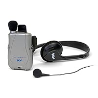 Williams Sound PKT D1 H26 Pocketalker Ultra with Rear-wear Headphone, 200 Hours of Battery Life, Adjustable Tone and Volume Control, Accommodates a Variety of Earphone and Headphone Options