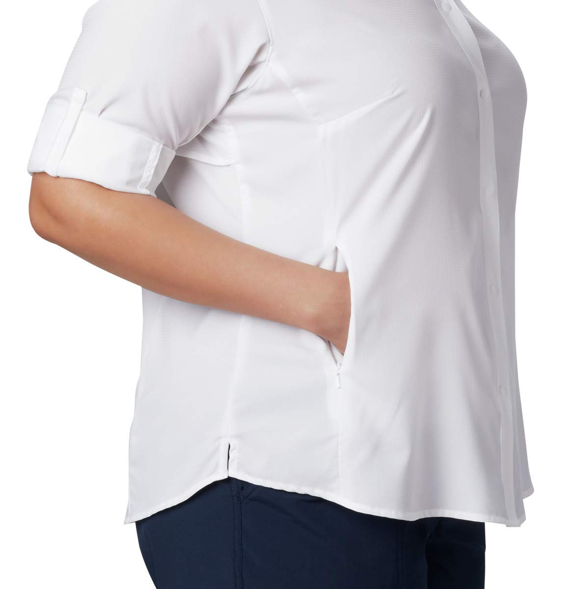 Columbia Women's Tamiami II Long Sleeve Shirt,White,Medium