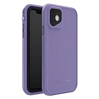 LifeProof iPhone 11 FRE Series Case - VIOLET VENDETTA (SWEET LAVENDER/ASTER PURPLE), waterproof IP68, built-in screen protector, port cover protection, snaps to MagSafe