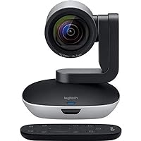 Logitech PTZ PRO 2 Video Camera for Conference Rooms, HD 1080p Video - Auto-focus USB Black/Silver