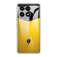 for Xiaomi Redmi K70 Pro 5G Lamborghini Case, Soft TPU Back Cover Silicone Bumper Anti-Fingerprints Full-Body Protective Case Cover for Xiaomi K70 Pro 5G Champion Edition (6.67 Inch) (Transparent)