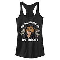 Women's Lion King Surly Scar Slim Fit, Scoop Hem Racerback Tank