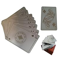 UNiUS 54pcs 304 Stainless Steel Playing Cards Poker