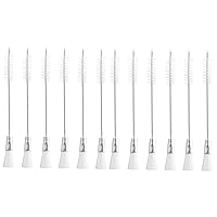 BESTOYARD 12 Pcs Tube Cleaning Lab Pipe Brush Long Straw Brush Straw Cleaning Brush Small Cleaning