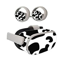 Mighty Skins Skin Compatible with Oculus Quest 2 - Cow Print | Protective, Durable, and Unique Vinyl Decal wrap Cover | Easy to Apply, Remove, and Change Styles | Made in The USA (OCQU2-Cow Print)