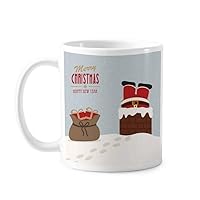Christmas Santa Claus Gift New Year Mug Pottery Ceramic Coffee Porcelain Cup Tableware