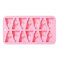 Silicone Molds，MOMOJIA 14 Cavity Death Shaped Silicone Mold Fondant Cake Mold Holiday DIY Baking Tool for Making Chocolate, Candy, Soap