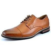 Bruno Moda Italy Men's Prince Classic Modern Formal Oxford Wingtip Lace Up Dress Shoes