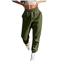 Sweatpants Pants Womens Joggers Casual 2024 Trousers Solid Color Women's Fashion Spring Sport Drawstring Pocket