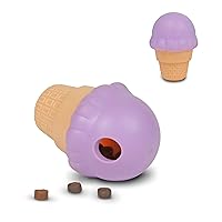 Brightkins Small Ice Cream Cone Treat Dispenser - Dog Toys, Treat Dispenser for Dogs
