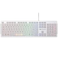 COUGAR VANTAR S (White) Keyboard, RGB Scissor, Ultra Slim, Adjustable Stand, Anti-Ghosting Technology