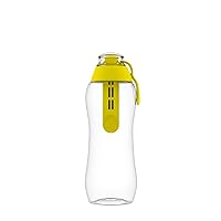 DAFI Sport Water Bottle with Filter Yellow | 10 oz | Personal Reusable Water Bottle, Backpacking Filter Replacement, tap Water Straw Purifier, Water for Travel | Made in Europe