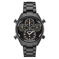 SEIKO Men's Black Dial Stainless Steel Band Prospex Speedtimer Limited Edition Chronograph Solar Quartz Watch