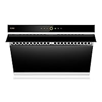 FOTILE JQG7505 30” Under-Cabinet or Wall-Mount Range Hood | Dual DC-Motor | Slant Vent Design | Hands Free On and Off | Touchscreen with 4 Speed Level | Modern Kitchen Onyx Black Glass