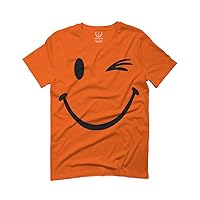 Cute Graphic Happy Funny Blink Smile Smiling face Positive for Men T Shirt