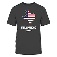 Texas American Flag Villa Pancho USA Patriotic Souvenir Dark Heather