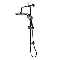 Drill-Free slide bar combo with 5-Function showerhead and 5-Function hand held shower, Oil rubbed bronze，Certified to Meet UPC, IPC, ASME A112.18.1/CSA B125.1, WaterSense certified,DT5611- ORB