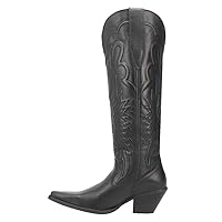 Dingo Womens Raisin Kane Embroidered Snip Toe Casual Boots Over the Knee Mid Heel 2-3
