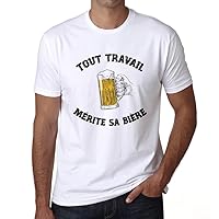 Men's Graphic T-Shirt Every Job Deserves Its Beer – Tout Travail Mérite Sa Bière – Eco-Friendly Limited Edition