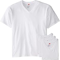 Hanes Men's Tall Man V-Neck T-Shirt (Pack of 3 or 5)