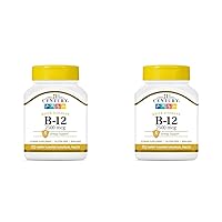 21st Century B 12 2500 mcg Sublingual Tablets, 110 Count (Pack of 2)