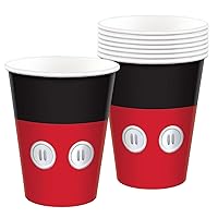 Mickey Mouse Forever Cups - 9 oz. (Pack of 8) - Vibrant Disney Design - Perfect for Kids' Parties