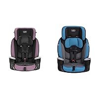 Evenflo Maestro Sport Convertible Booster Car Seat, Forward Facing, High Back, 5-Point Harness, for Kids 2 to 8 Years Old, Whitney Pink & Maestro Sport Harness Booster Car Seat Palisade