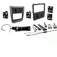 Harmony Audio HA-40CR10 Compatible with Ford Mustang 2010-2014 Factory Radio to Aftermarket Antenna Adapter and 99-5839CH Car Stereo Single/Double DIN Dash Kit