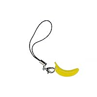 Banana Acrylic Mobile Cell Phone Charm Pendant Jewellery Monkey Yellow