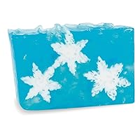 Primal Elements Glycerin Christmas Bar Soap | Helps All Skin Types, Sensitive, Oily & Dry Skin | NO PARABENS, VEGAN, GLUTEN FREE, 100% VEGETABLE BASE - (Snowflakes)