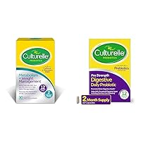 Culturelle Healthy Metabolism + Weight Management Probiotic Capsules (Ages 18+) – 30 Count & Pro Strength Daily Probiotic, Digestive Health Capsules, Supports Occasional Diarrhea