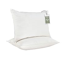 Hypoallergenic Queen Size Pillows Set of 2 for Sleeping, 2 Pack (28”x20”) White Pillows, Machine Washable, Oeko-TEX Certified