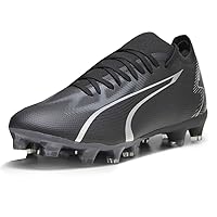 Puma Mens Ultra Match Firm GroundArtificial Ground Soccer Cleats Cleated, Firm Ground - Black - Size 5 M