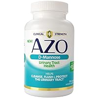 AZO D-Mannose Urinary Tract Health, Cleanse, Flush & Protect The Urinary Tract*, #1 Pharmacist Recommended Brand, Clinical Strength D-Mannose, Non-GMO, 120 Count