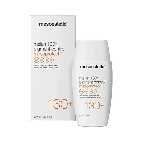 Mesoestetic Mesoprotech Melan Cream SPF 130+ Pigment Control-Protects Skin against UVB, UVA, HEV, IR-Facial Sunblock