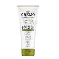 Cremo Barber Grade Sage & Citrus Shave Cream, Astonishingly Superior Ultra-Slick Shaving Cream for Men, Fights Nicks, Cuts and Razor Burn, 6 Fl Oz
