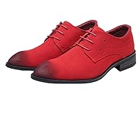 Men's Casual Frosted Leather Shoes lace up Daily British Style Men's Shoes
