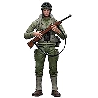 HiPlay JoyToy Collectible Figure: WWII United States Army,Militarily Style, 1:18 Scale Male Action Figures JT8933