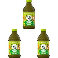V8 Blends Deliciously Green Juice, Made with Real Vegetable and Fruit Juices, 46 fl oz Bottle (Pack of 3)