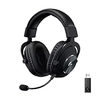 Logitech G PRO X Wireless Lightspeed Gaming Headset with Blue VO!CE Mic Filter Tech, 50 mm PRO-G Drivers, and DTS Headphone:X 2.0 Surround Sound