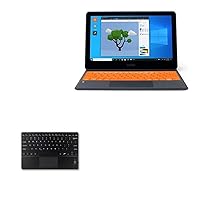 BoxWave Keyboard Compatible with Kano PC Touchscreen Laptop and Tablet 1110-01 (11.6 in) - SlimKeys Bluetooth Keyboard with Trackpad, Portable Keyboard with Trackpad - Jet Black