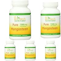 Pure Mangosteen Capsules, 90 Count (Pack of 5)