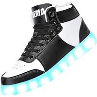 Odema V3 Aurora Unisex High Top Light Up Shoes, Sneakers with Lights for Men，Women, Led Light Shoes,USB Charging Glowing Shoes for Teens