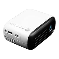 Mini Home Projector Handheld Portable External Mobile Power Projector Can Support HD 1080 (Color : Black)