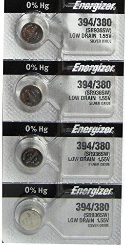 4 Pcs Energizer 394-380TS Button Cell Batteries 394 OX