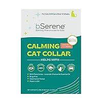 Pheromone Calming Collar for Cats Up to 30 Days Stress Relief Promotes Calmness, Reduces Hiding, Excessive Meowing, Urine Marking, Aggression, Travel Stress Drug-Free, Vet-Tested