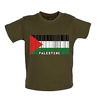 Palestine Barcode Style Flag - Organic Baby/Toddler T-Shirt