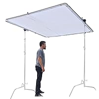 Glide Gear BFS 100 Photography Video Butterfly Frame 3 in 1 Collapsible Light Silk Scrim Lighting Diffuser 4x4 / 6x6 / 8x8